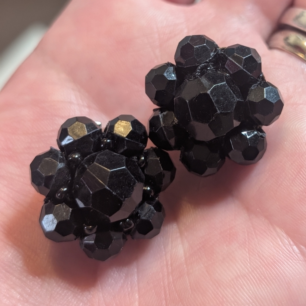 Vintage 1950's West Germany Beaded Earrings